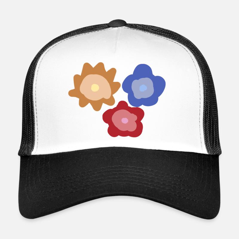 Abstrakte Blumenkreise Trucker Cap