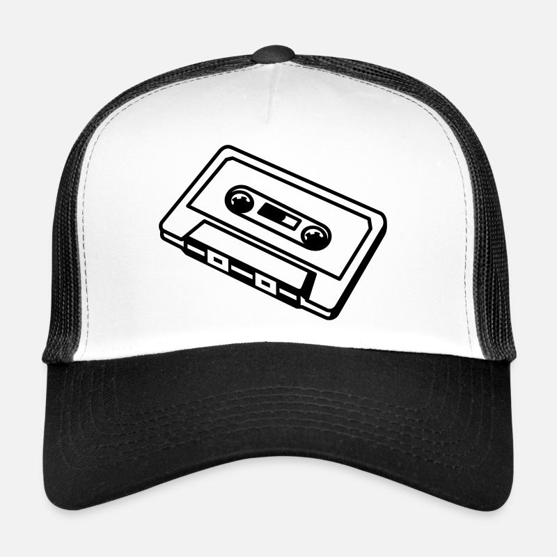 Cassette rétro – Conception musicale de mixtape old school Casquette trucker 