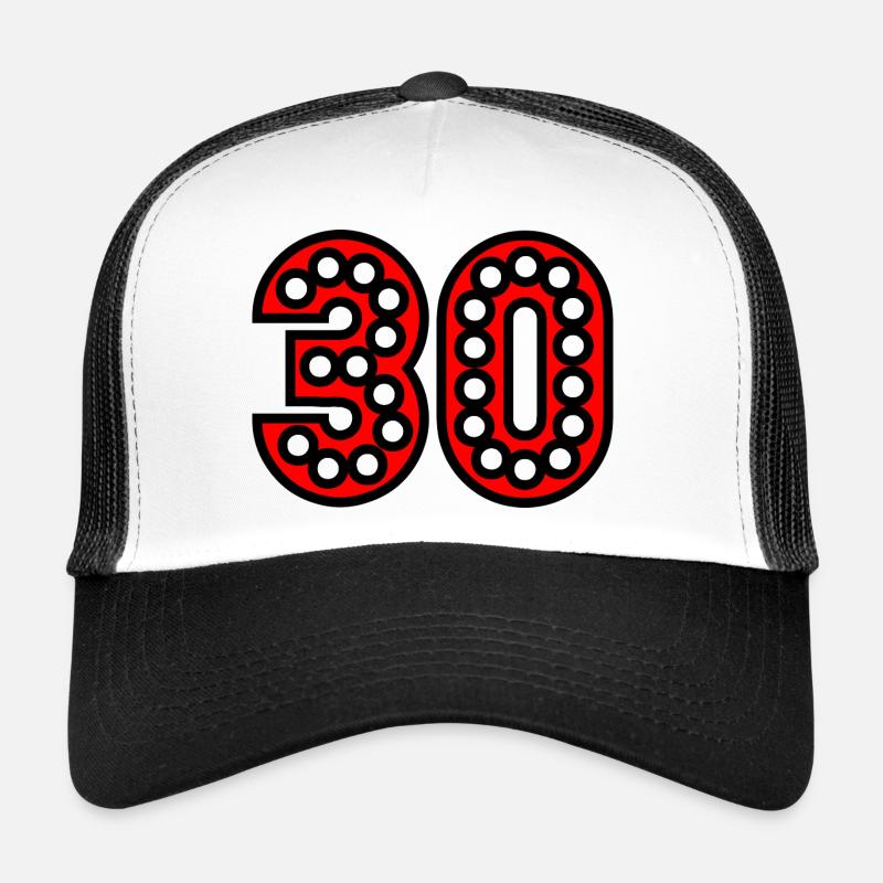 30. 30 ANS. 30e ANNIVERSAIRE. ANNIVERSAIRE 30 ANS. Casquette trucker 