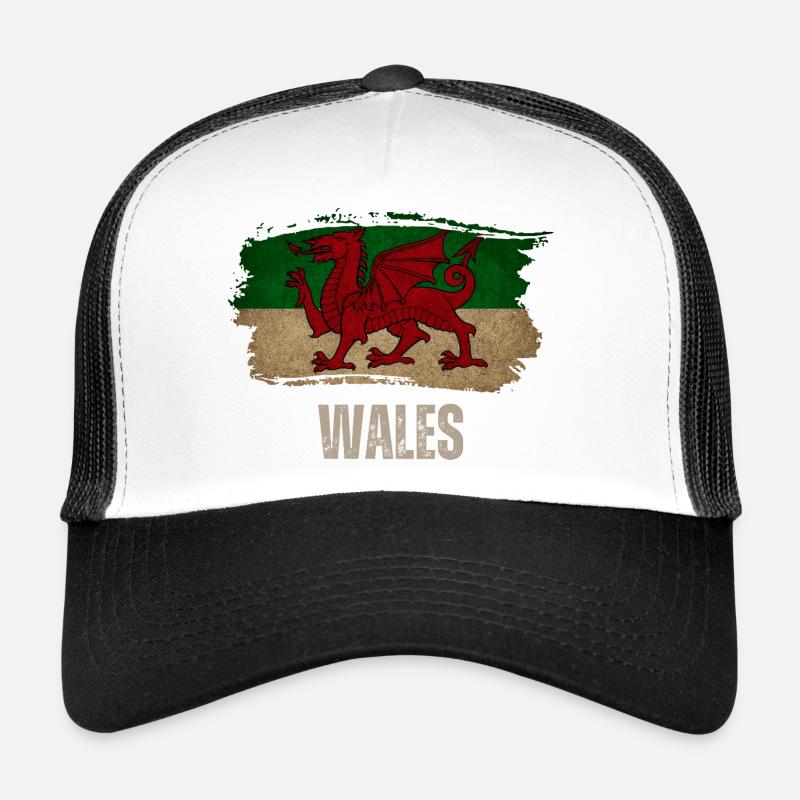 Drapeau du Pays de Galles, fierté galloise Casquette trucker 