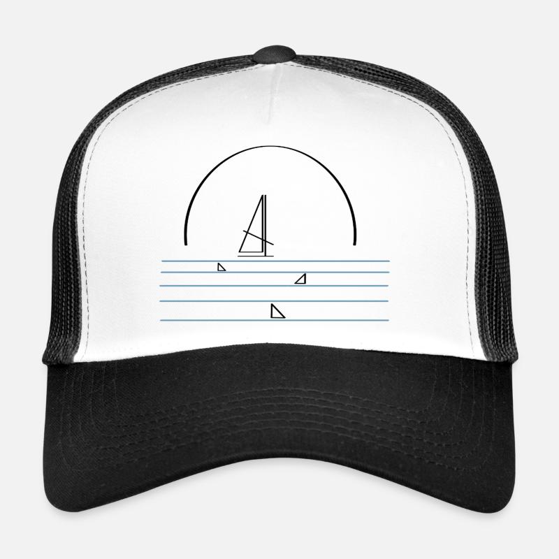 Logo planche à voile avec des requins Casquette trucker 