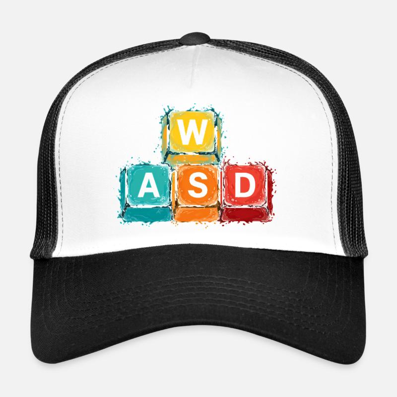 WASD Gaming Buttons Trucker Cap