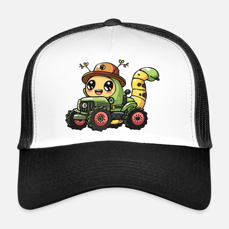 Worm Tractor Farmer Trucker Cap