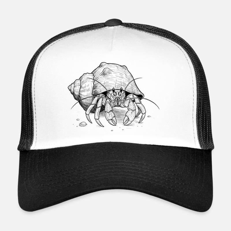 Krebs Einsiedlerkrebs - Trucker Cap - Weiß/Schwarz