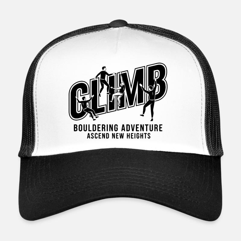 Escalade de nouveaux sommets en aventure de bloc Casquette trucker 