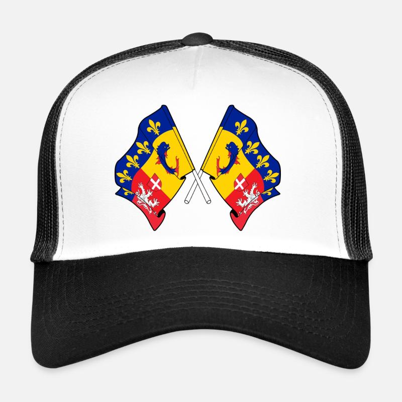 Drapeaux du Rhône-Alpes franchis Casquette trucker 