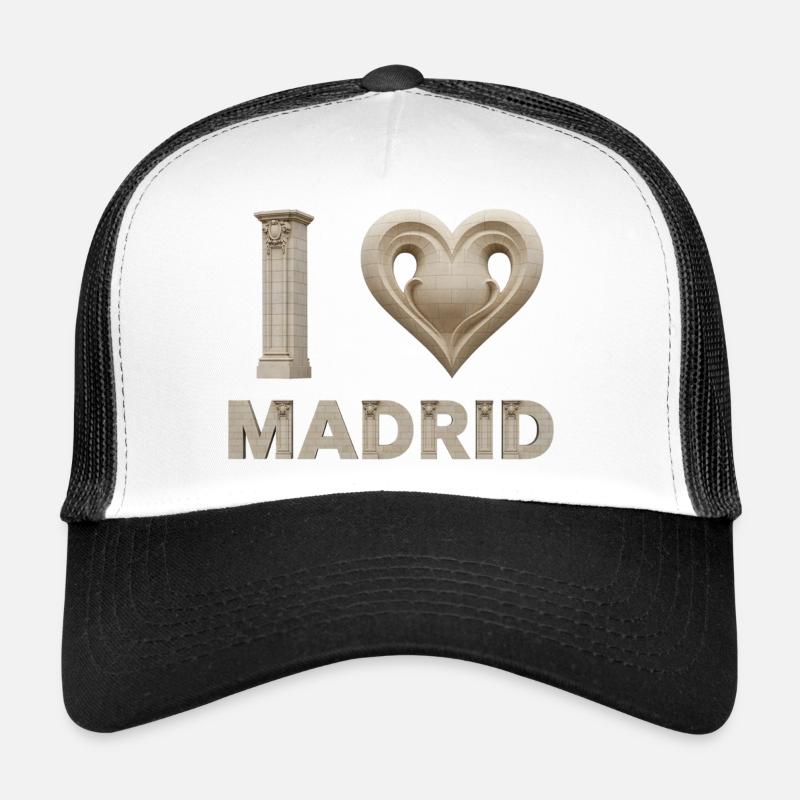 J’aime Madrid – Architecture monumentale Casquette trucker 