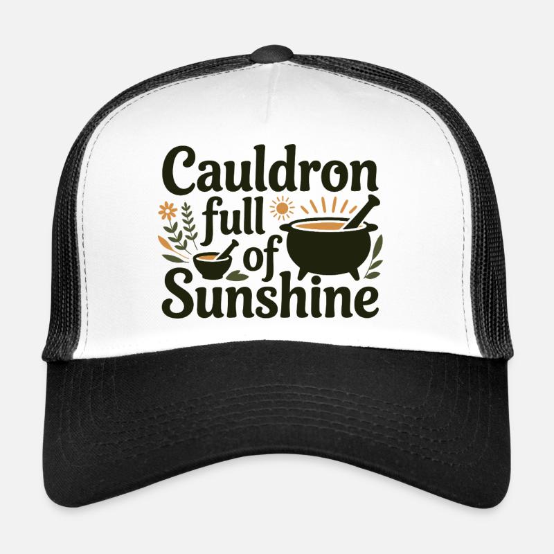 Chaudron d’herboriste plein de soleil professionnel Casquette trucker 