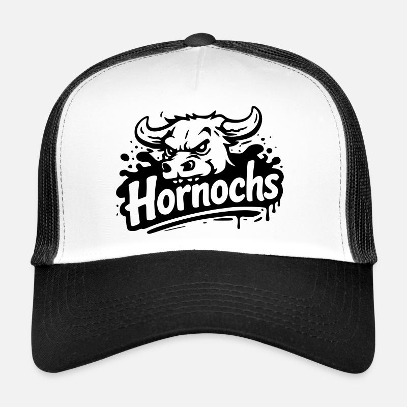 Hornochs - Trucker Cap - Weiß/Schwarz