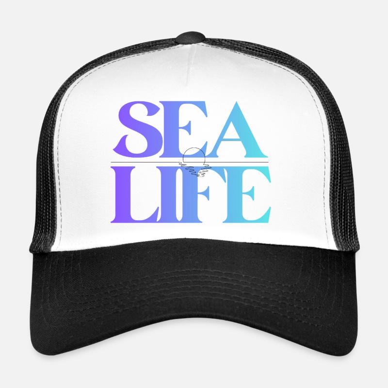 Conception de la police en gradient Sea Life Casquette trucker 