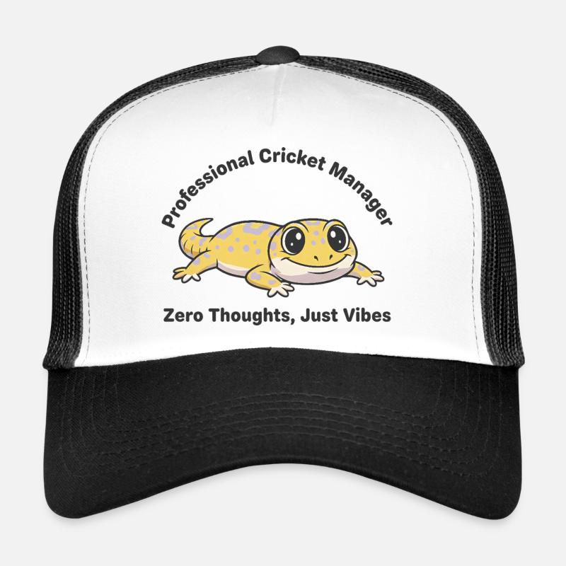 Zero Thoughts Just Vibes Gecko Casquette trucker 