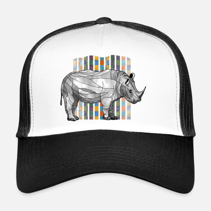 Nashorn - Trucker Cap - Weiß/Schwarz