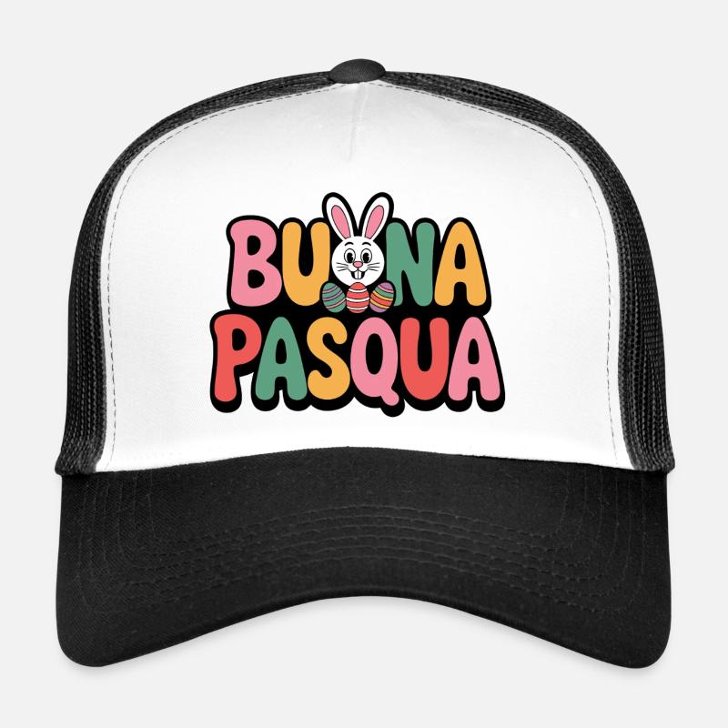 Joyeux lapin de Pâques Casquette trucker 