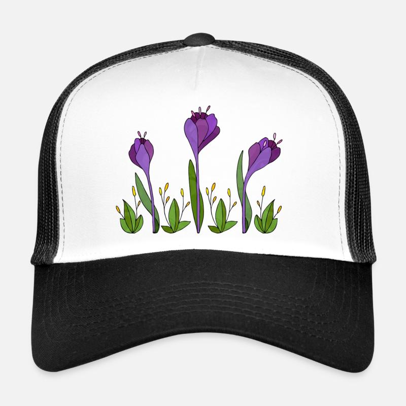 Fleur Casquette trucker 