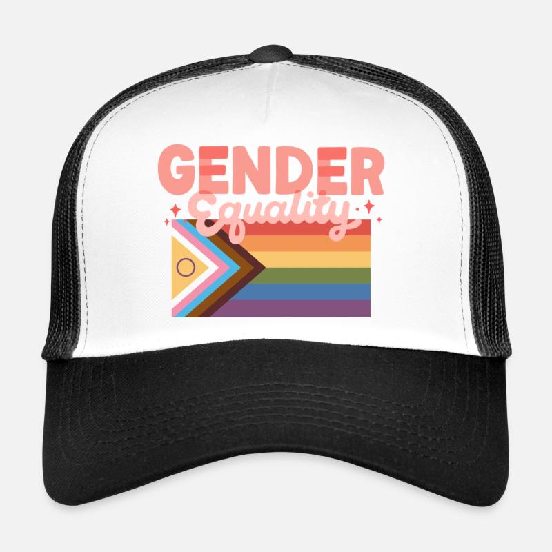 Gender Equality Pride Flag Statement Design CSD Trucker Cap