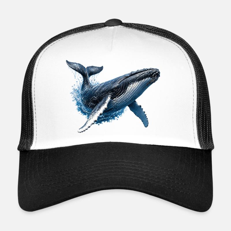 Humpback Whale – Ocean Illustration Trucker Cap