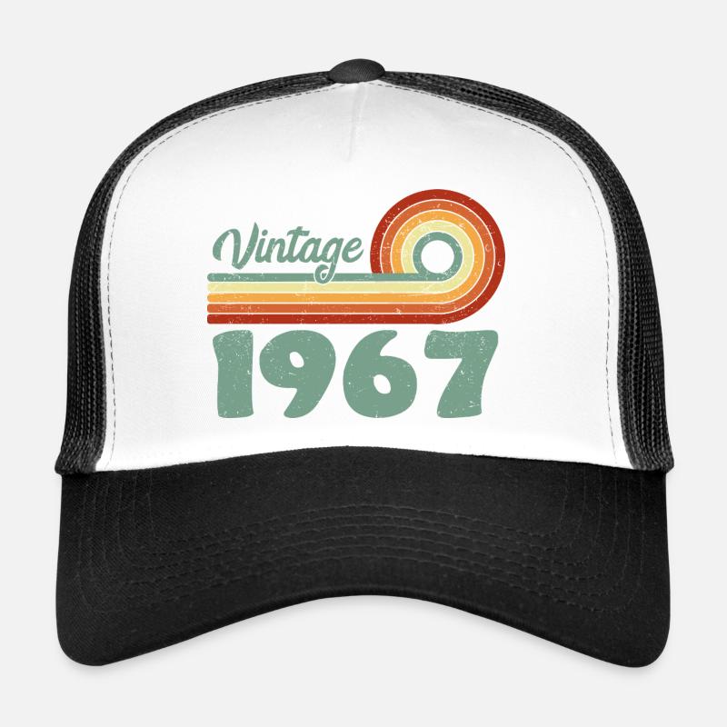 Classique 1967 Anniversaire Mémorable 1967 Rétro  Casquette trucker 