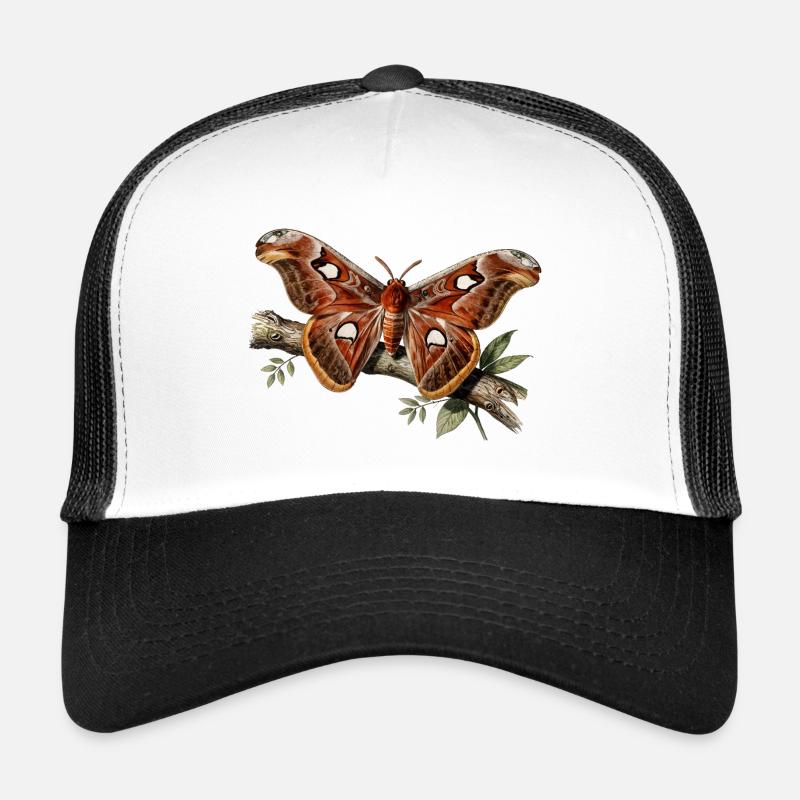 Papillon nocturne Attacus  Casquette trucker 