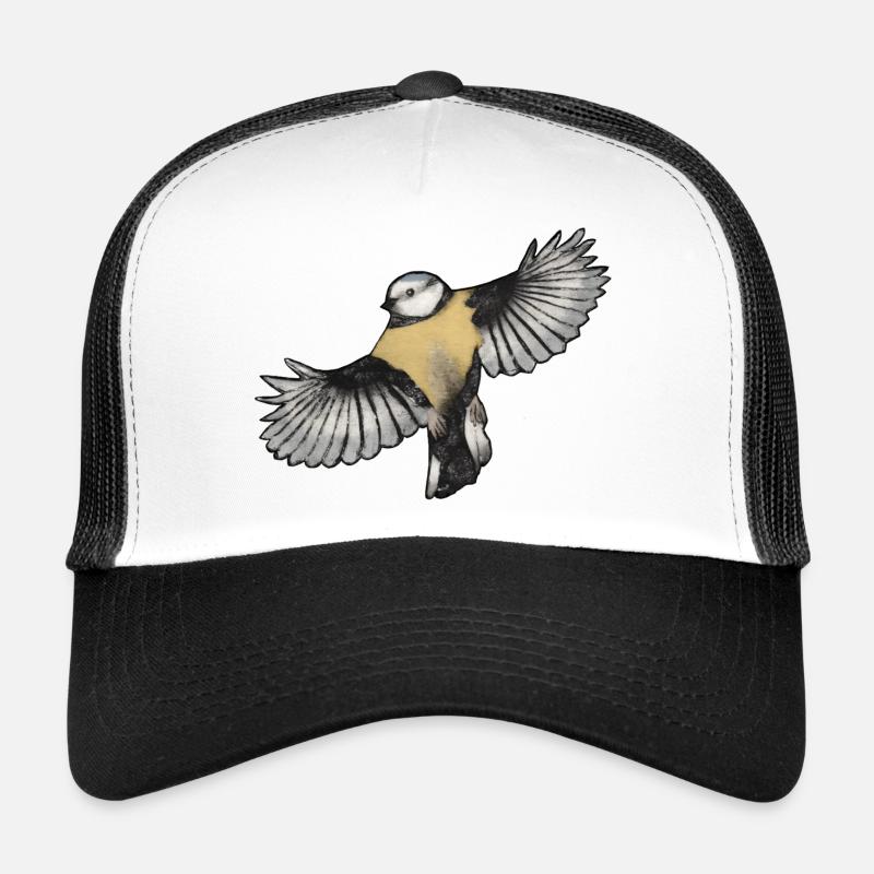 Oiseau coloré en vol - Gravé à la main à imprimer Casquette trucker 