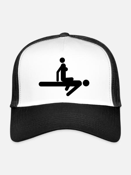 Sex position - Trucker Cap - white/black - Front