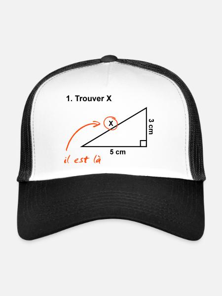 find x - Trucker Cap - white/black - Front