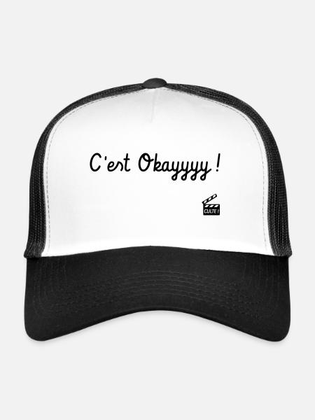 C'est okayyyy ! Jacquouille - Les Visiteurs - Casquette trucker  - blanc/noir - Devant