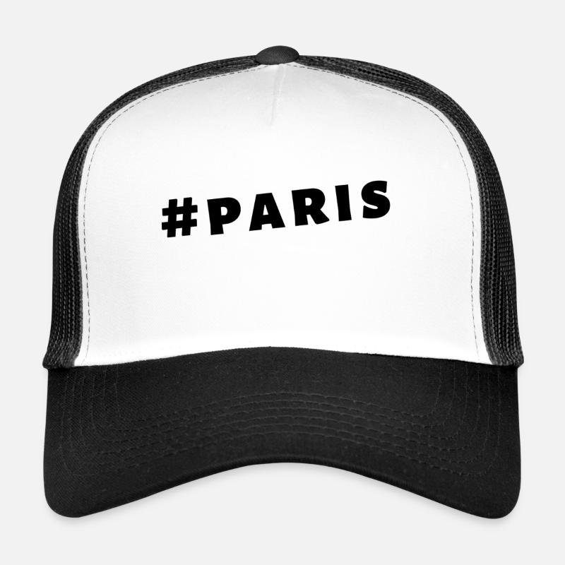 Paris Hashtag Trucker Cap
