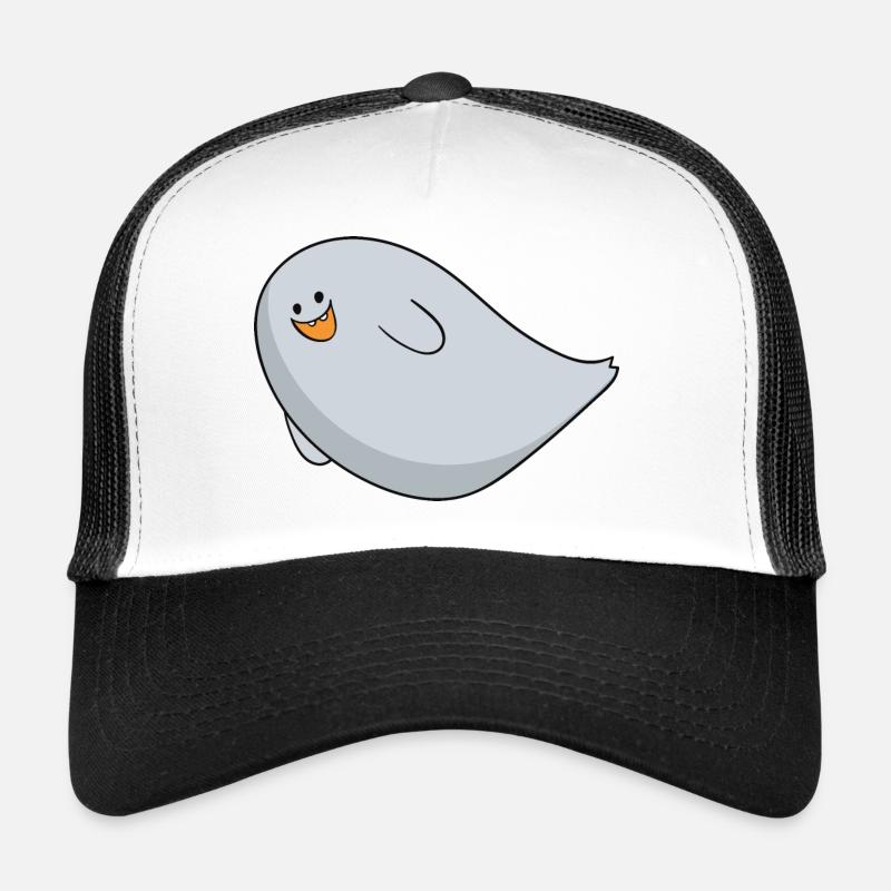 Ghost - Casquette trucker  - blanc/noir