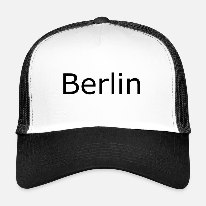 Berlin - Casquette trucker  - blanc/noir