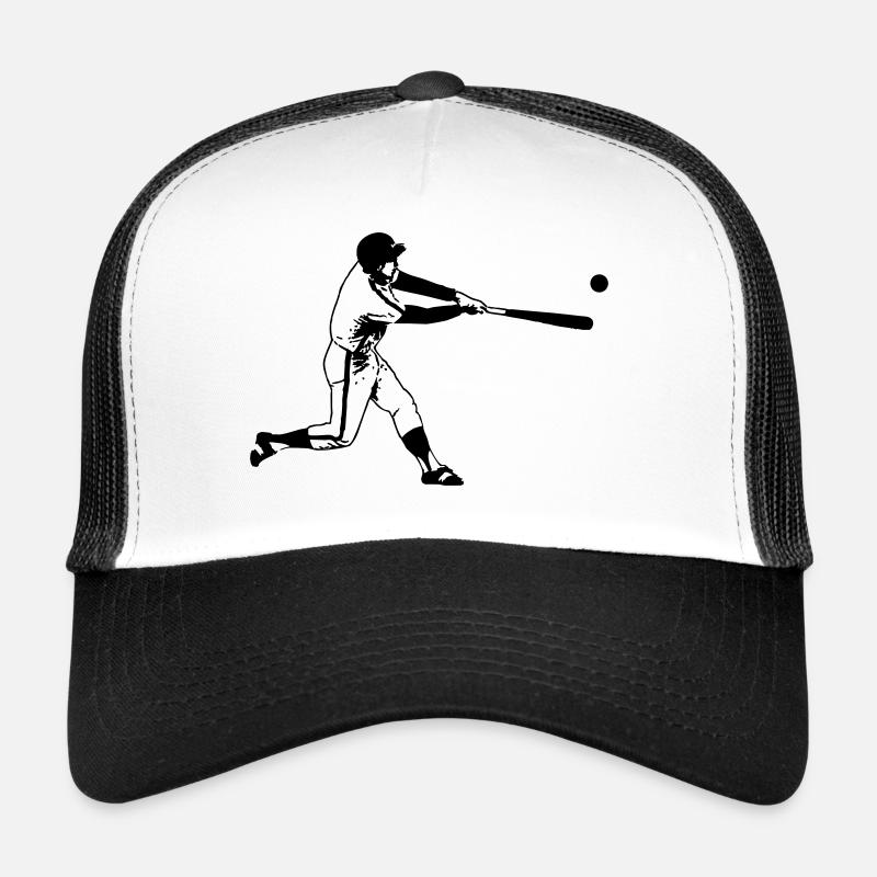 baseballer - Casquette trucker  - blanc/noir