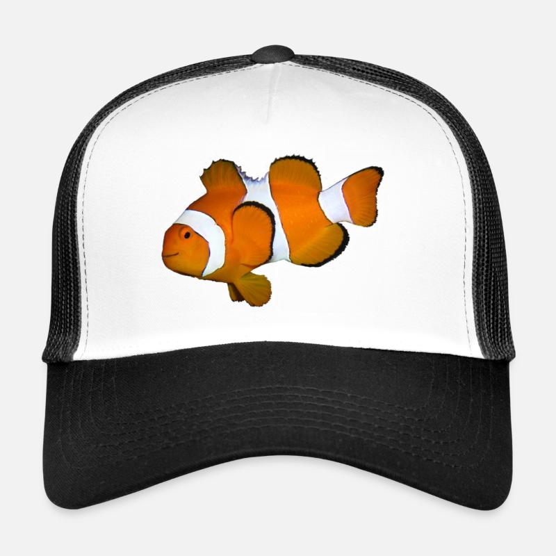 Fish1 - Trucker Cap - white/black