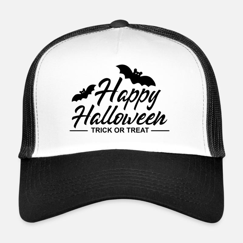 Happy Halloween - Trucker Cap - Weiß/Schwarz