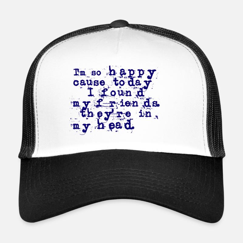 nirvana lyrique - Casquette trucker  - blanc/noir