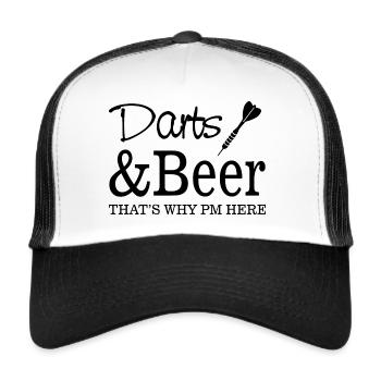Darts Dart - Trucker Cap - white/black - Front