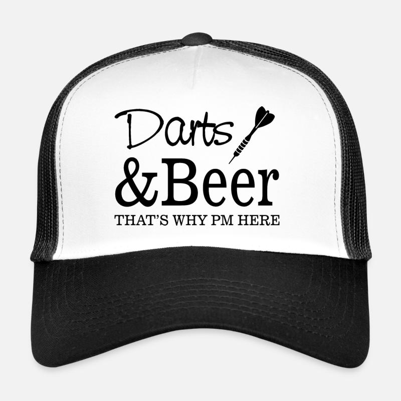 Darts Dart - Trucker Cap - Weiß/Schwarz