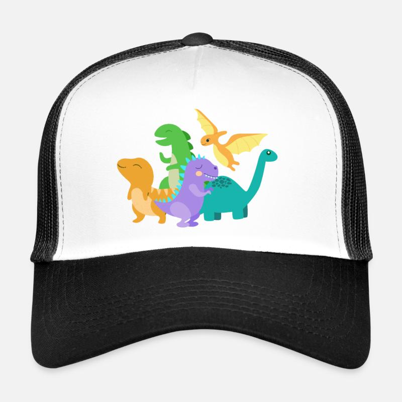 Dino Dinosaurus - Trucker Cap - white/black
