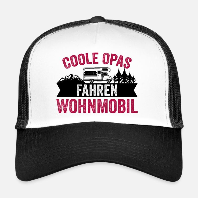 Cool Grandpas Driving Motorhome Caravan Camper Womo Trucker Cap