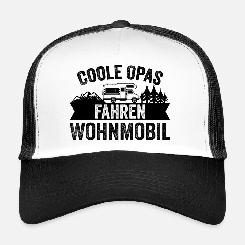 Cool Grandpas Driving Motorhome Caravan Camper Womo Trucker Cap