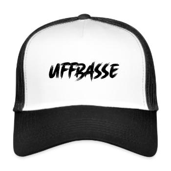 Uffbasse Pfälzer Sprüche Pfalz Pfälzisch Pfälzerin - Trucker Cap - Weiß/Schwarz - Vorne