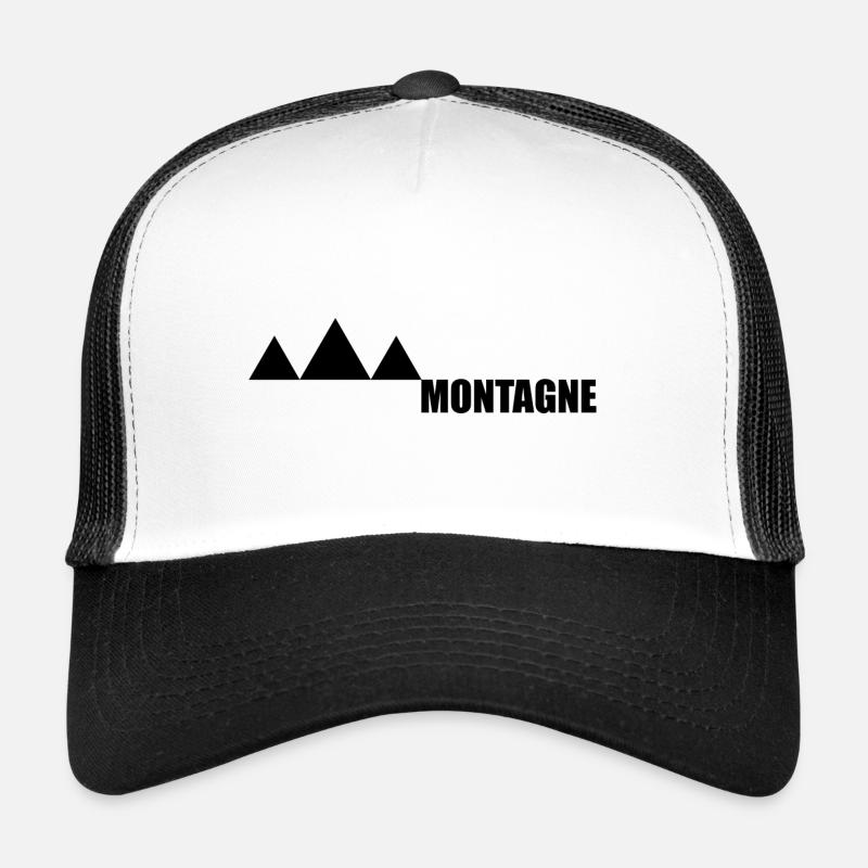 Mountains Mountain - Trucker Cap - white/black