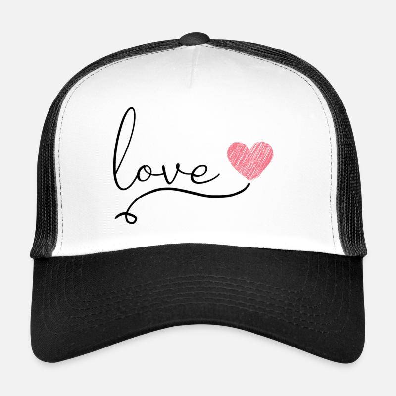 Love Liebe Liebesspruch Herz Trucker Cap