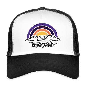 Cape Town, Cape Town, Table Mountain, Table Mountain Hiking - Trucker Cap - white/black - Front