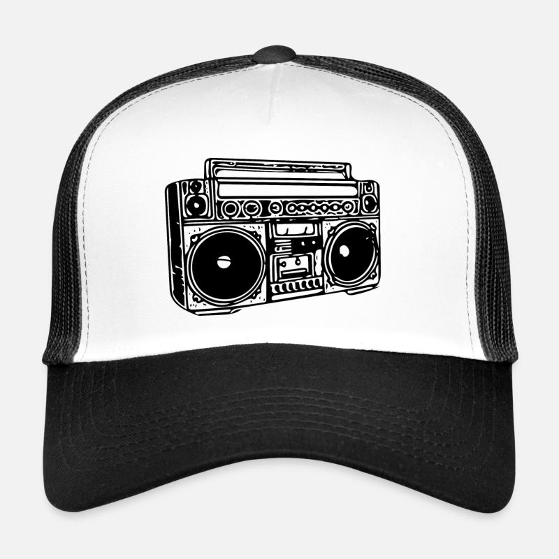 Boombox - Trucker Cap - Weiß/Schwarz