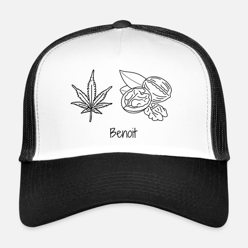 Rébus pour le prénom Benoit Casquette trucker 