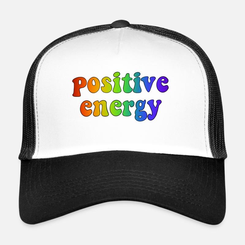 POSITIVE ENERGY - Trucker Cap - Weiß/Schwarz