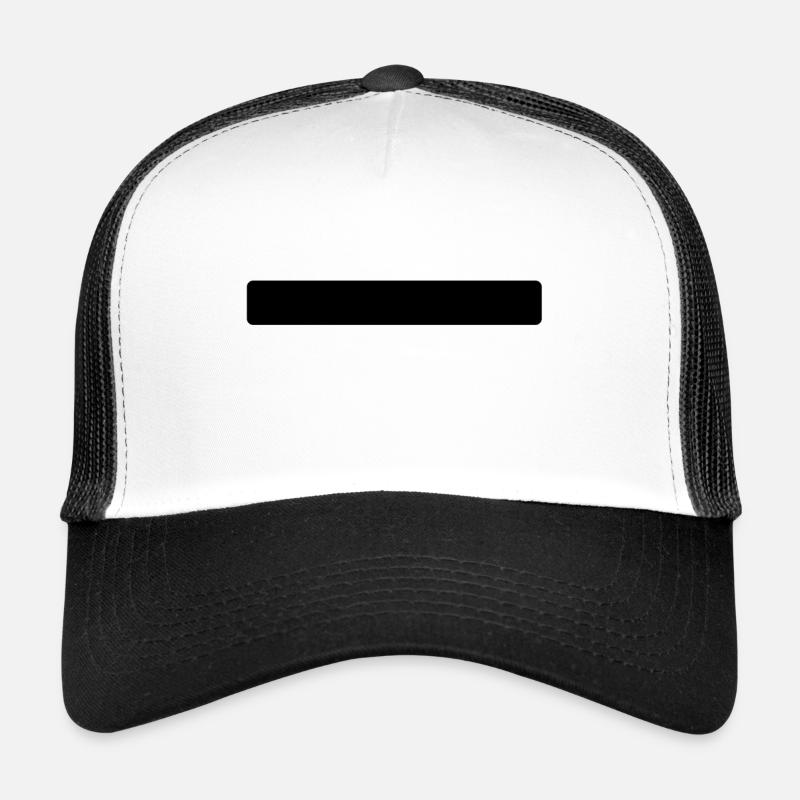 Stripes black - Trucker Cap - white/black