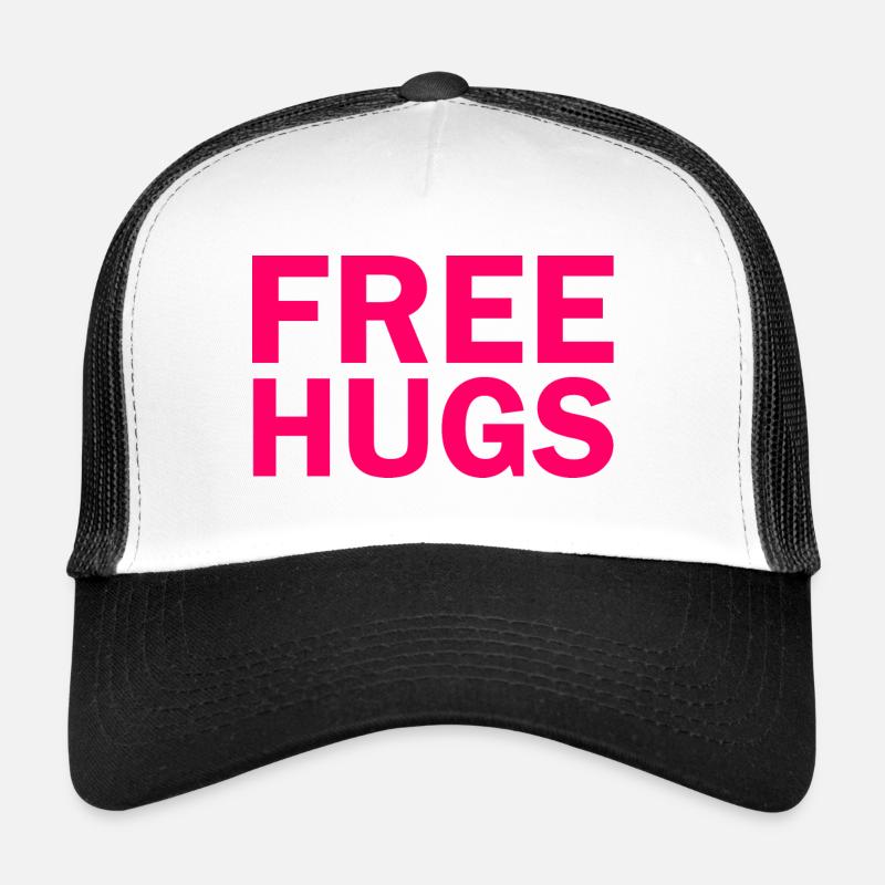 Free hugs - Trucker Cap - Weiß/Schwarz