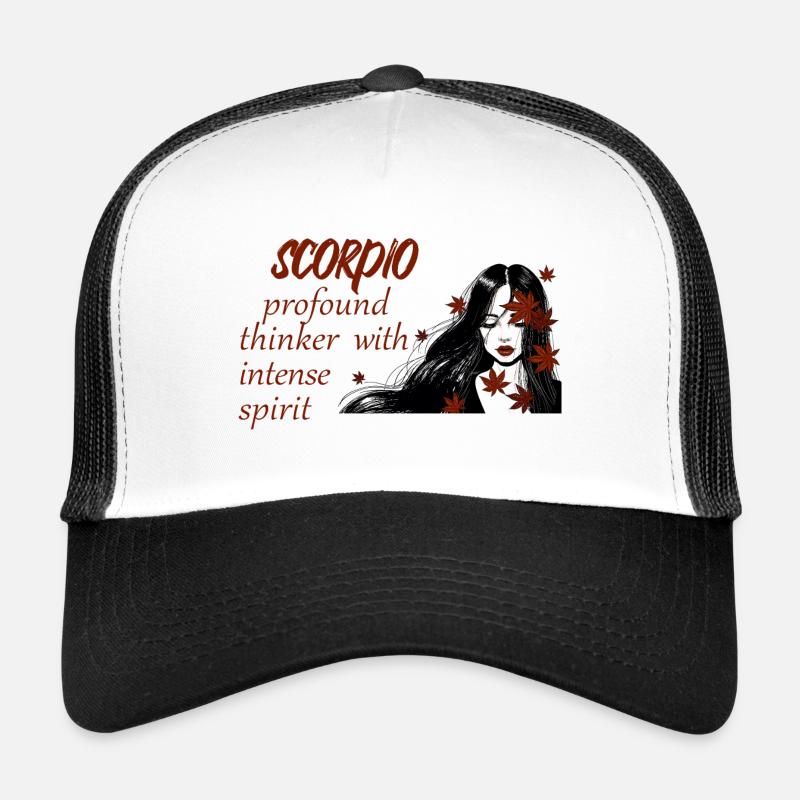 Scorpion - Casquette trucker  - blanc/noir