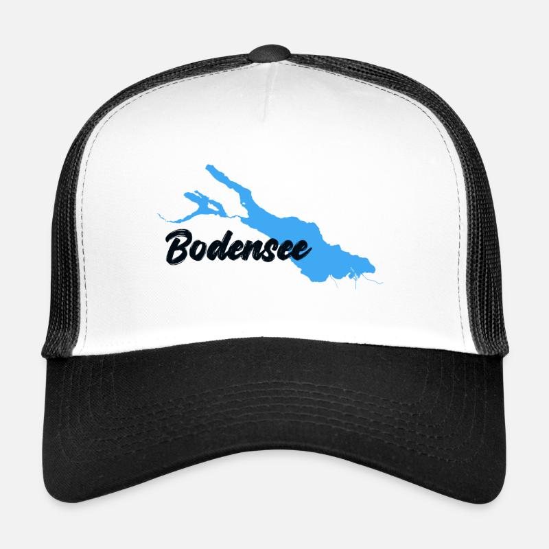 Lac de Constance noir Casquette trucker 