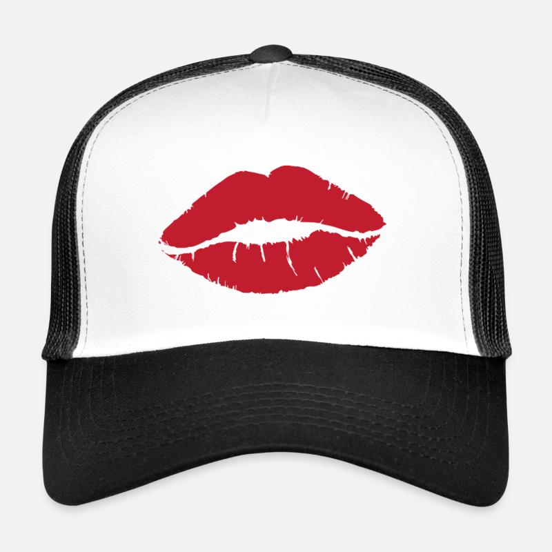 Red Kiss - Trucker Cap - white/black